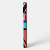 Union Jack/Flag mehrfarbig+Schwarz-Design iPhone Hülle (Linke Seite)