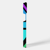 Union Jack/Flag mehrfarbig+Schwarz-Design iPhone Hülle (Rechte Seite)