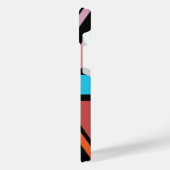 Union Jack/Flag mehrfarbig+Schwarz-Design iPhone Hülle (Linke Seite)