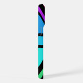 Union Jack/Flag mehrfarbig+Schwarz-Design iPhone Hülle (Rechte Seite)