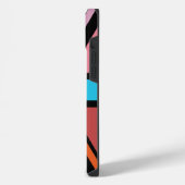 Union Jack/Flag mehrfarbig+Schwarz-Design iPhone Hülle (Linke Seite)