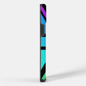 Union Jack/Flag mehrfarbig+Schwarz-Design iPhone Hülle (Rechte Seite)