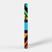 Union Jack/Flag mehrfarbig+Schwarz-Design iPhone Hülle (Rechte Seite)