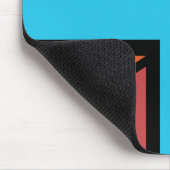 Union Jack/Flag mehrfarbig+Schwarz-Design Mousepad (Ecke)