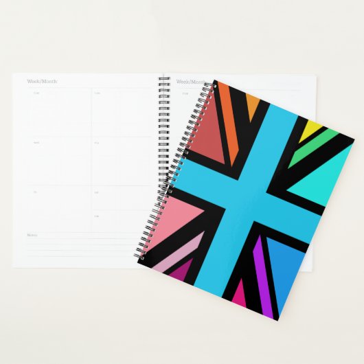Union Jack/Flag mehrfarbig+Schwarz-Design Planer (Anzeige)