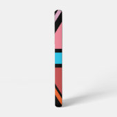 Union Jack/Flag mehrfarbig+Schwarz-Design Samsung Galaxy Hülle (Linke Seite)