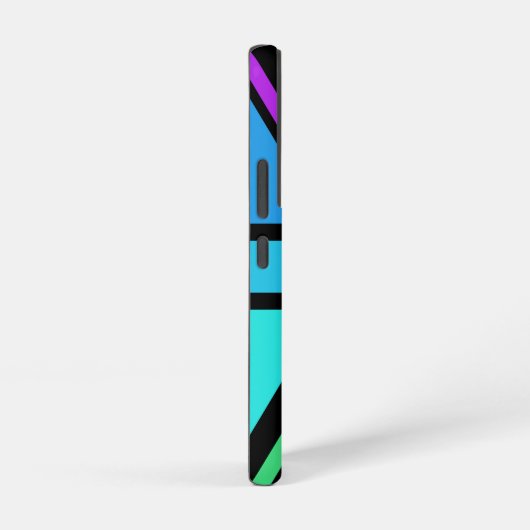 Union Jack/Flag mehrfarbig+Schwarz-Design Samsung Galaxy Hülle (Rechte Seite)