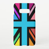 Union Jack/Flag mehrfarbig+Schwarz-Design Samsung Galaxy Hülle (Rückseite)