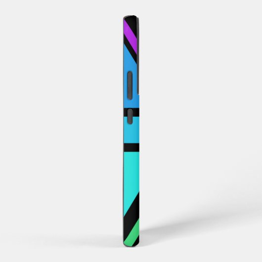 Union Jack/Flag mehrfarbig+Schwarz-Design Samsung Galaxy Hülle (Rechte Seite)