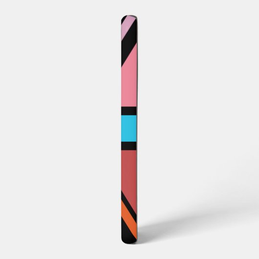 Union Jack/Flag mehrfarbig+Schwarz-Design Samsung Galaxy Hülle (Linke Seite)