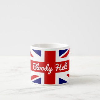 Union Jack Flag mit funny Zitat Espressotasse