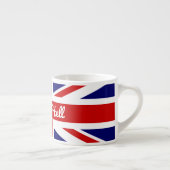 Union Jack Flag mit funny Zitat Espressotasse (Rechts)