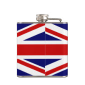 Union Jack Flag mit funny Zitat Flachmann (Rückseite)