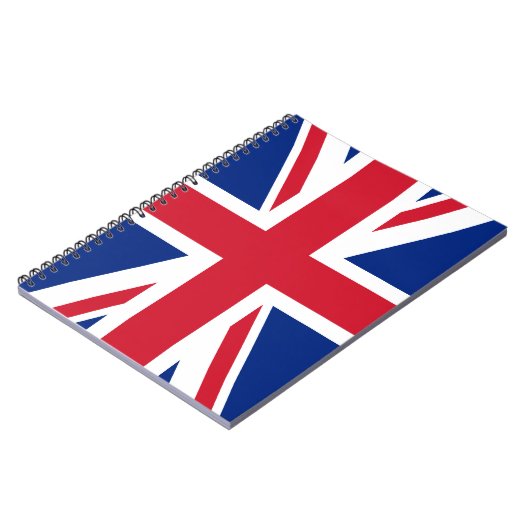 Union Jack Flag Notebook Notizblock (Linke Seite)