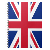 Union Jack Flag Notebook Notizblock (Vorderseite)