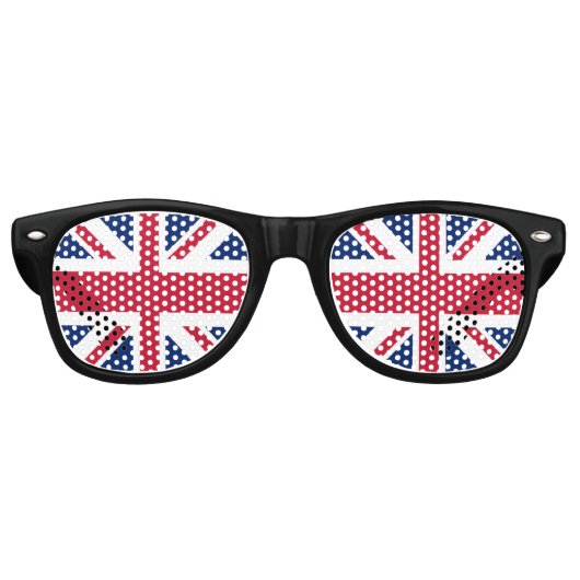 Union Jack Flag Partybrille (Vorderseite)