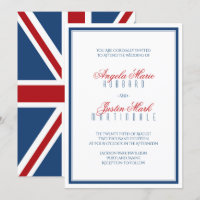 Union Jack Flag Patriotic Wedding