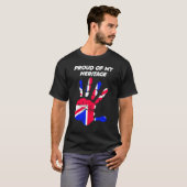 Union Jack Flag Printed Palm T-Shirt (Vorne ganz)