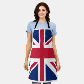 Union Jack Flag Schürze (Getragen)