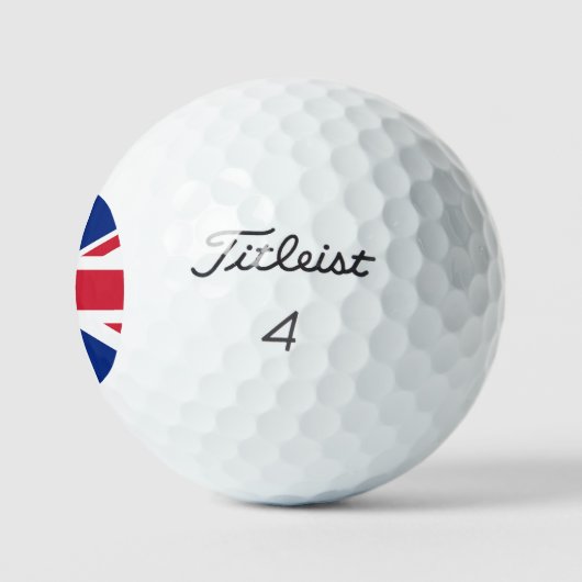 Union Jack Flag tpv1 gbcnt Golfball (Logo)