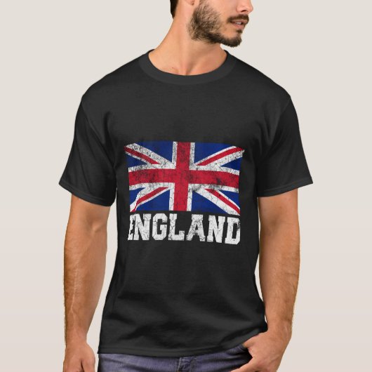 Union Jack Flag UK England Roots Me T-Shirt (Vorderseite)
