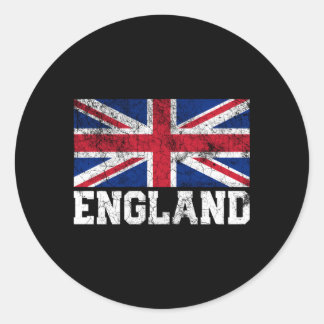 Union Jack Flag UK England Roots Runder Aufkleber
