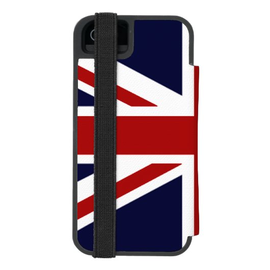 Union Jack Flag, UK Incipio iPhone Geldbeutel-Hülle (Folio Rückseite)