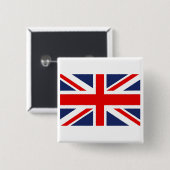 Union Jack Flag Vereinigtes Königreich Button (Vorne & Hinten)
