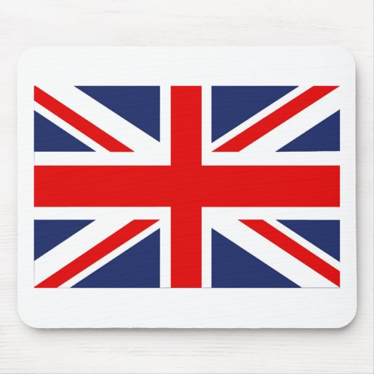 Union Jack Flag Vereinigtes Königreich Mousepad (Vorne)