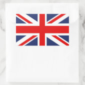 Union Jack Flag Vereinigtes Königreich Rechteckiger Aufkleber (Tasche)