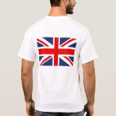 Union Jack Flag Vereinigtes Königreich T-Shirt (Rückseite)
