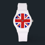 Union Jack Flag Watch Armbanduhr<br><div class="desc">Union Jack Flag Watch von Großbritannien - Vereinigtes Königreich,  das in Großbritannien ist. Die Flagge von Union Jack symbolisiert die Einheit zwischen England,  Schottland und Irland. Die Gewerkschaft Jack Fahne ist rot,  blau,  weiß. Dieses Design steht Ihnen auch für viele andere Produkte zur Verfügung.</div>