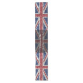 Union Jack Flag - zerknittert Großer Tischläufer (Vorderseite)
