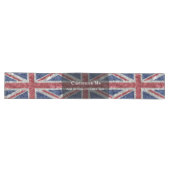 Union Jack Flag - zerknittert Großer Tischläufer (Horizontal)