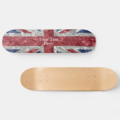Union Jack Flag - zerknittert Skateboard (Horizontal)