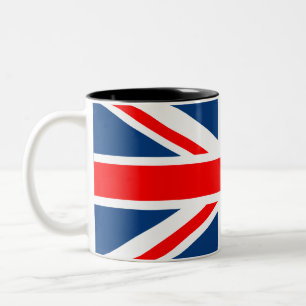 Union Jack Flag Zweifarbige Tasse