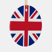 Union Jack - Flagge des Vereinigten Königreichs Keramik Ornament (Rechts)