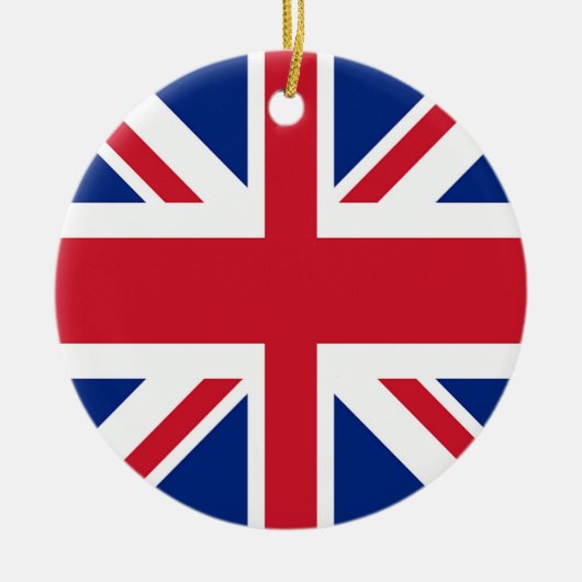 Union Jack - Flagge des Vereinigten Königreichs Keramik Ornament (Vorne)
