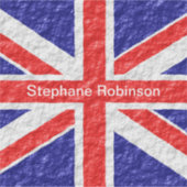 Union Jack Flagge Design Aufkleber (Vorderseite)