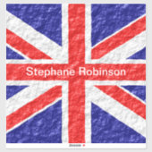 Union Jack Flagge Design Aufkleber (Blatt)