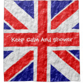 Union Jack Flagge Design Duschvorhang (Vorderseite)