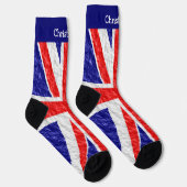 Union Jack Flagge Design Socken (Rechts)