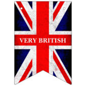 UNION JACK FLAGGE - Grunge-Stil 1 + Text (Zweite Fahne)