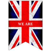 UNION JACK FLAGGE - Grunge-Stil 1 + Text (Erste Fahne)