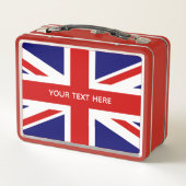 Union Jack Flagge Metall Brotdose (Rückseite)