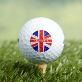 Union Jack-Flaggen-Design Golfball