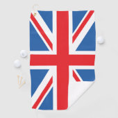 Union Jack/Flaggen-Design Golfhandtuch (Insitu)
