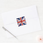 Union Jack Flaggenaufkleber Quadratischer Aufkleber (Umschlag)