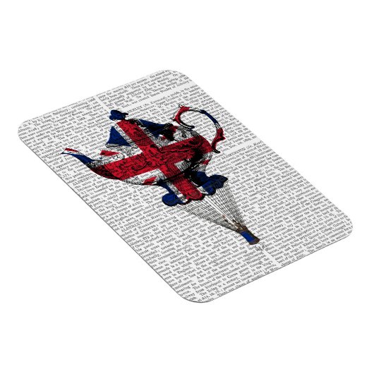 Union Jack Flying Teapot Magnet (Rechte Seite)