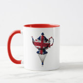 Union Jack Flying Teapot Tasse (Links)